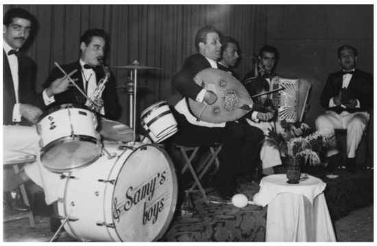 Samy’s Boys in Concert in the early 1950s (Courtesy of Yolande Amzallag, Foundation Samy Elmaghribi)