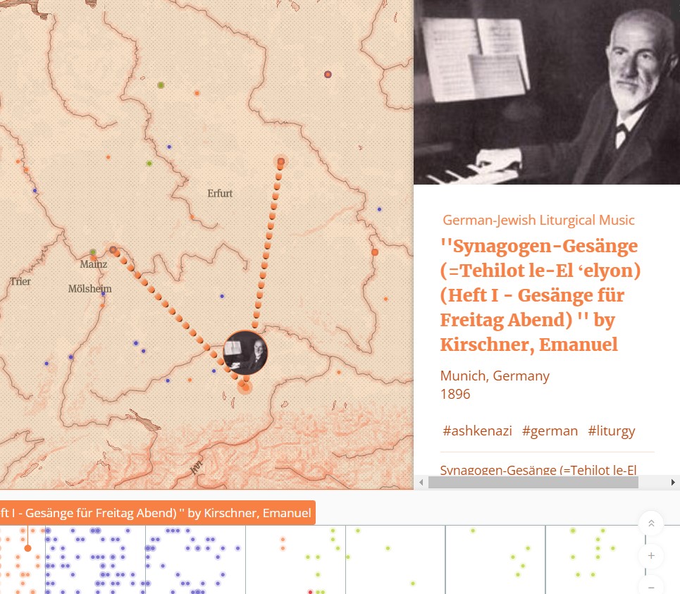 Map of German-Jewish Liturgical Music